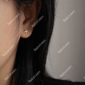 Cross Stud Earrings Cross Shaped Ear Studs Sterling Silver Cross Stud Earrings